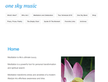 Tablet Screenshot of oneskymusic.com